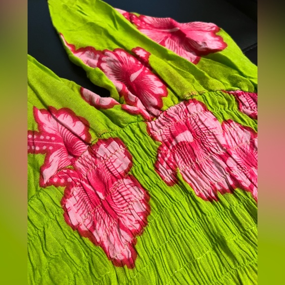 Floral print halter maxi dress. - Picture 4 of 4